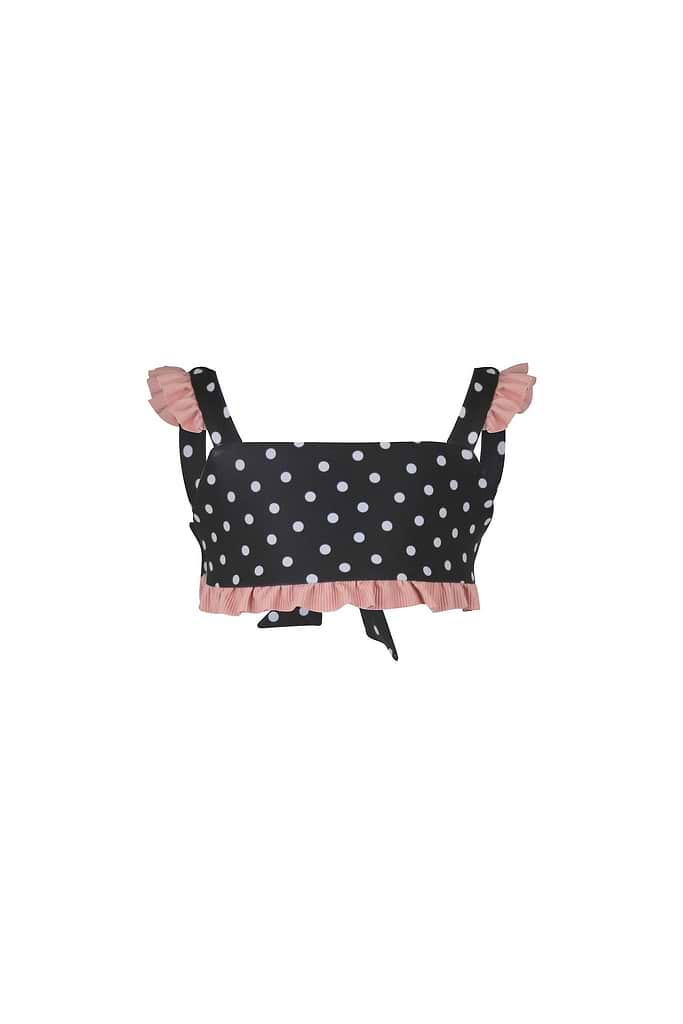 ruffle bandeau top