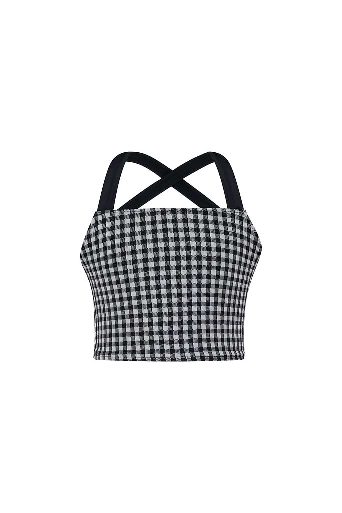 teeny tankini (black gingham)