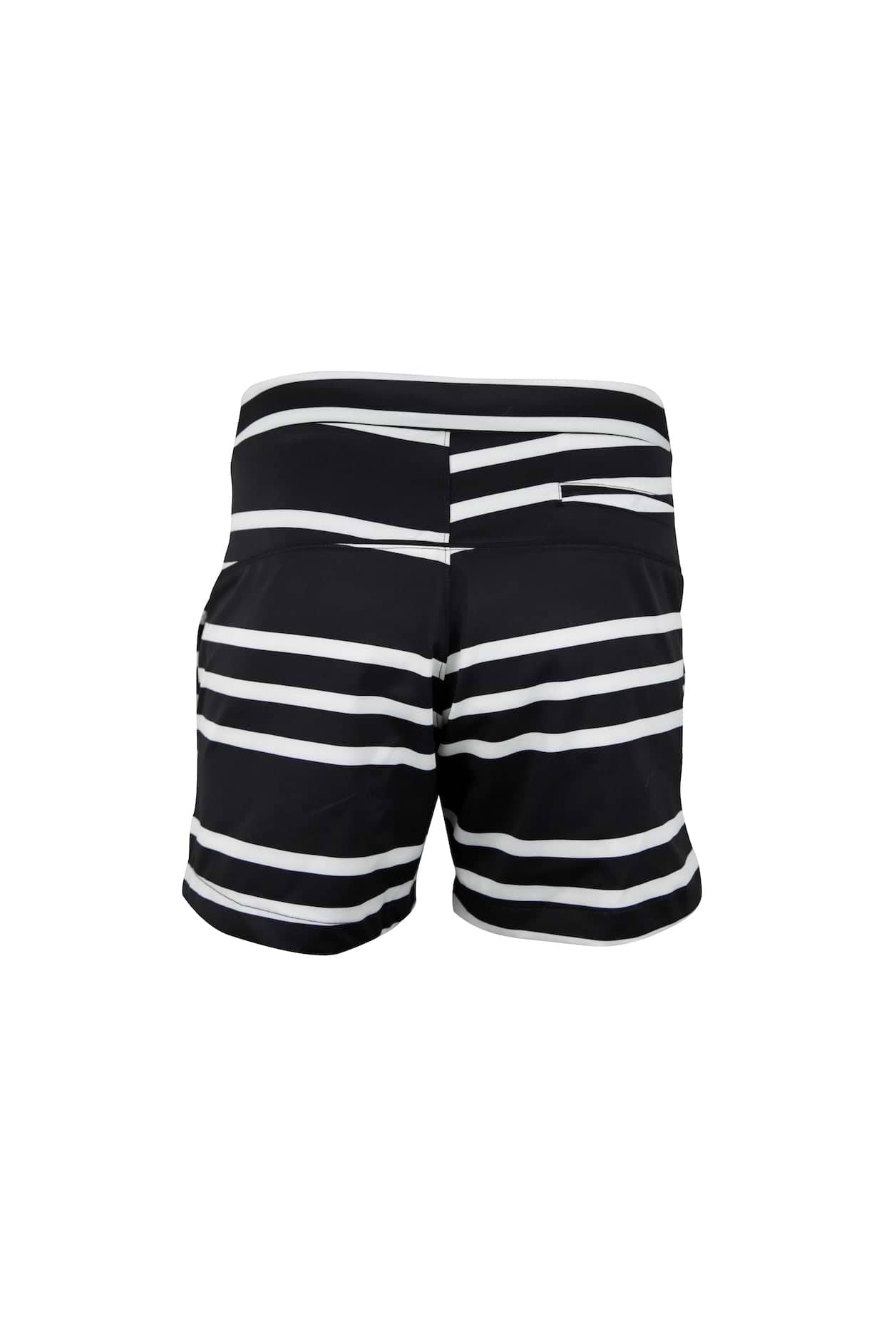 5" Swim Trunks (Black Cream Stripe)