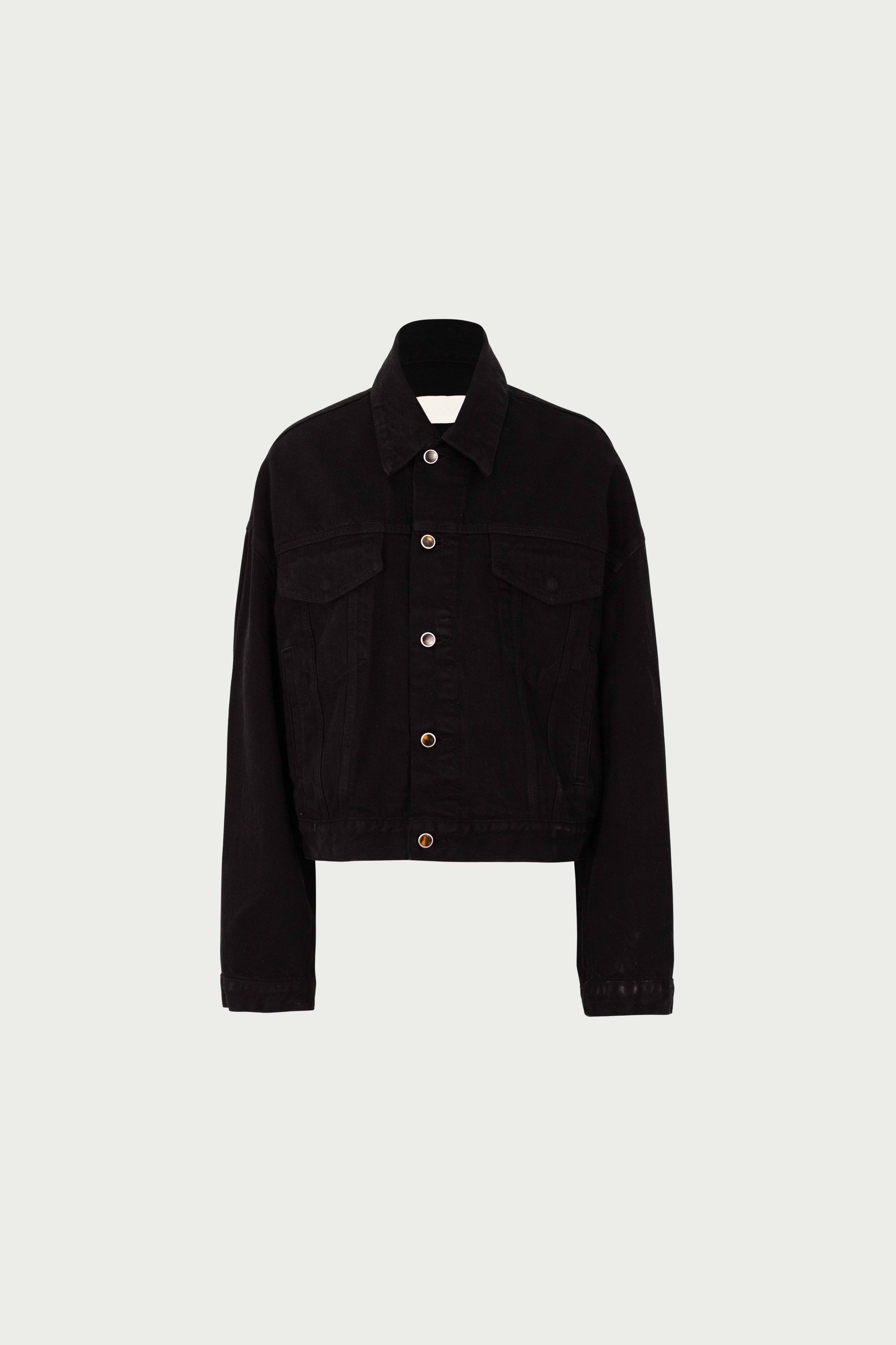 SAME The Perfect Denim Jacket | Black | Oversized