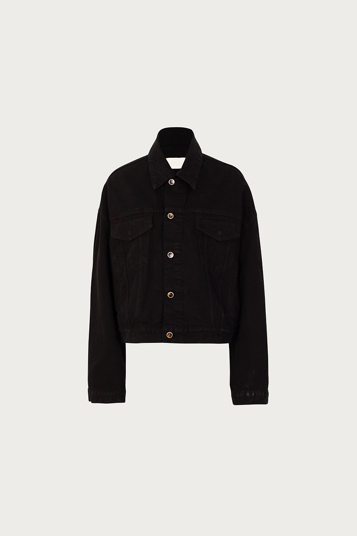 The Perfect Denim Jacket (Black)