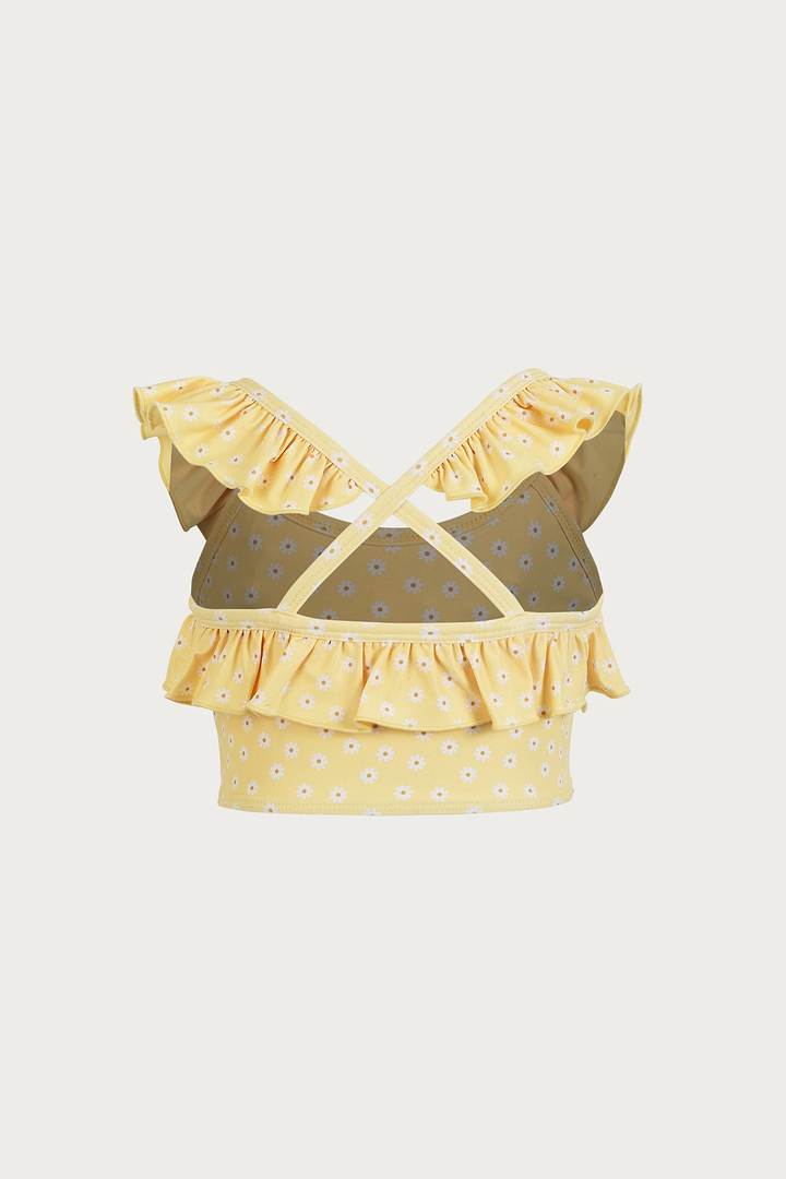 flounce tankini (yellow daisy)