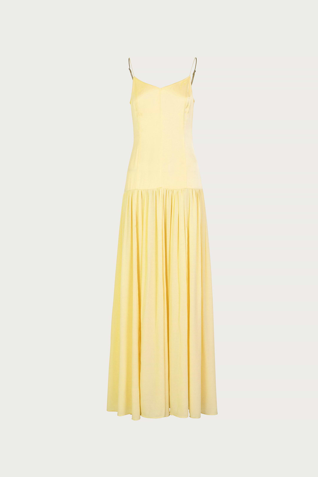 butter yellow pleated dress Printed Tie Dress With Pleats