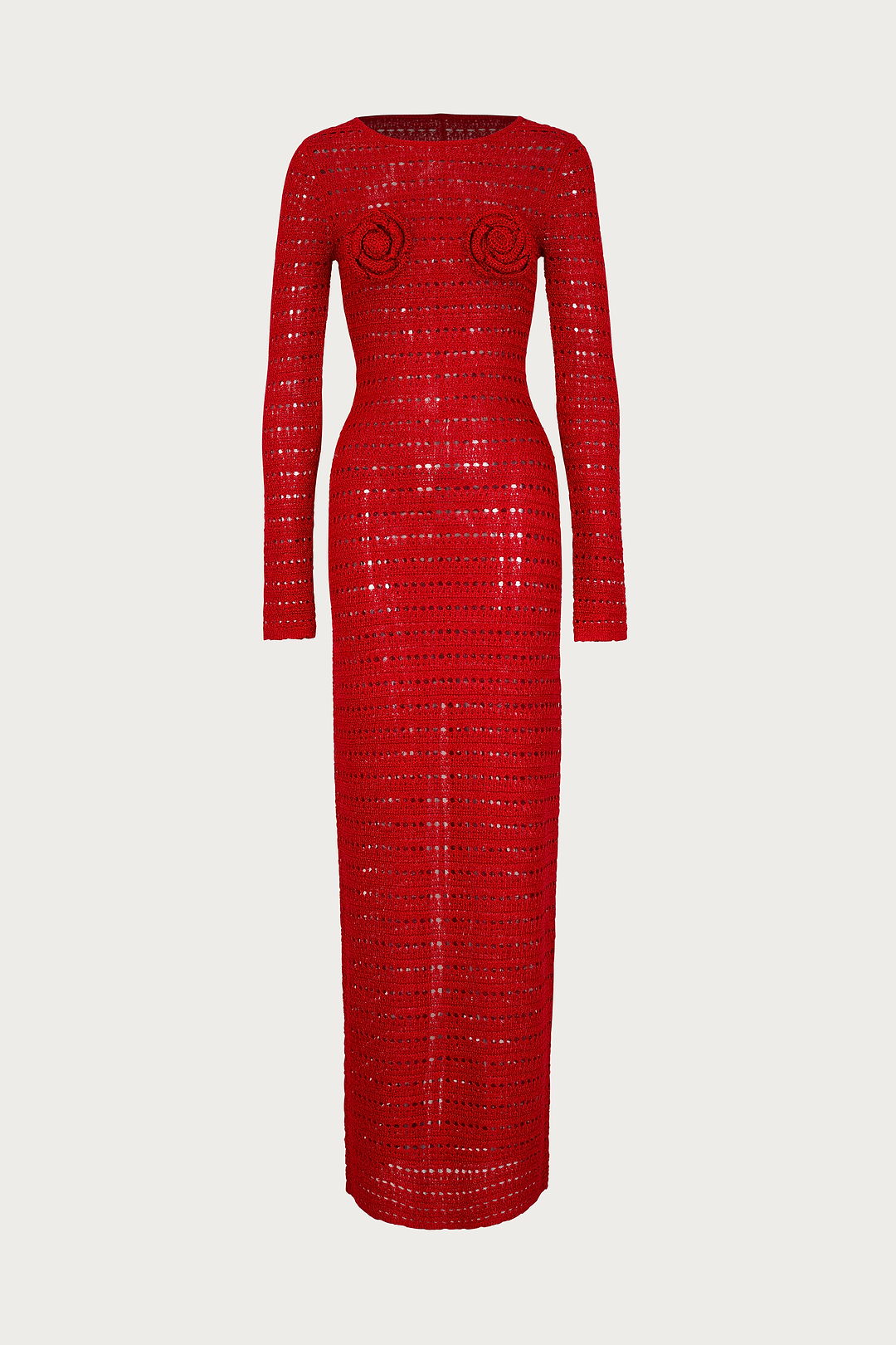 SAME Rosette Crochet Dress | Red | Women's Dress XS / Red SAME Rosette Crochet Dress | Red | Women's Dress XS / Red
