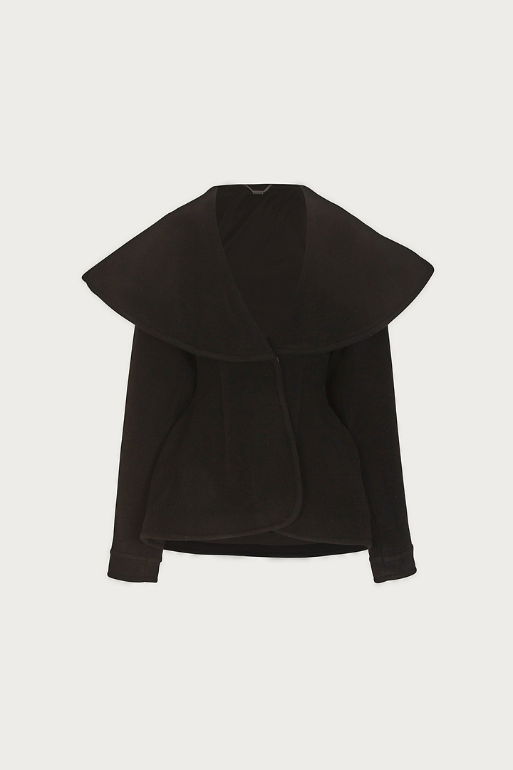 Short Wool Coat (Black)