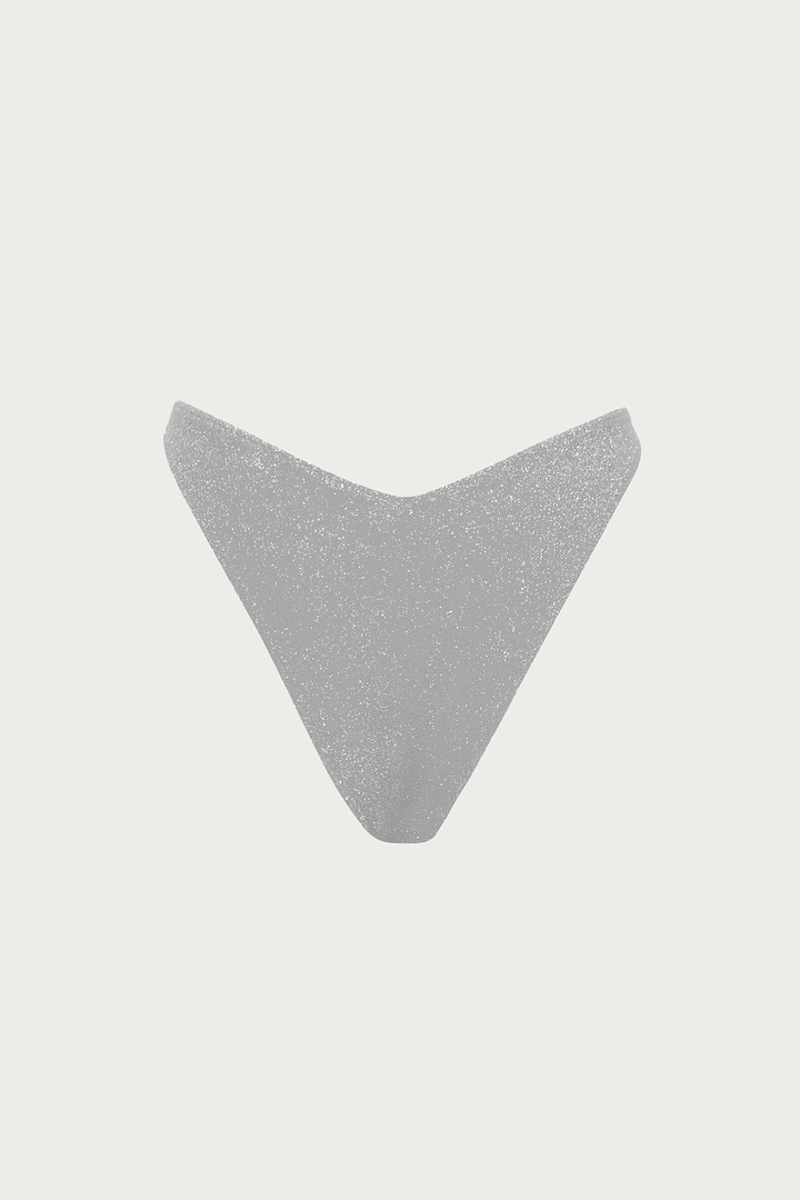 Pierced Bottom (Silver Shimmer Lurex)