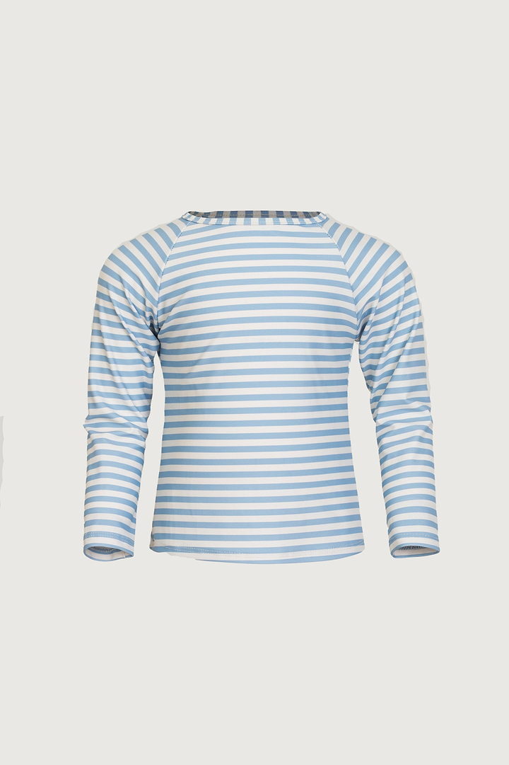 unisex rashguard (blue cream stripe)