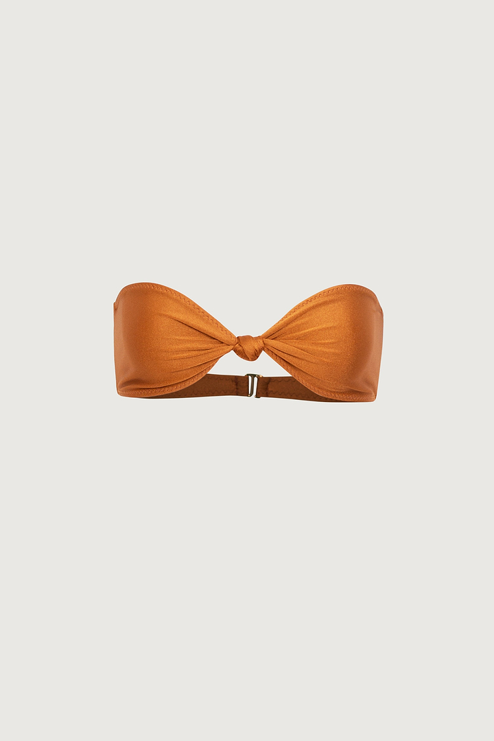 Knotted Bandeau Top (Bronze)
