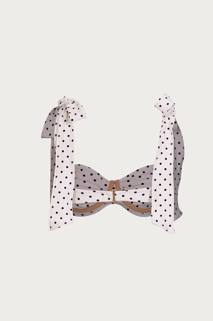 Lady Bra (Cream Black Polka Dot)