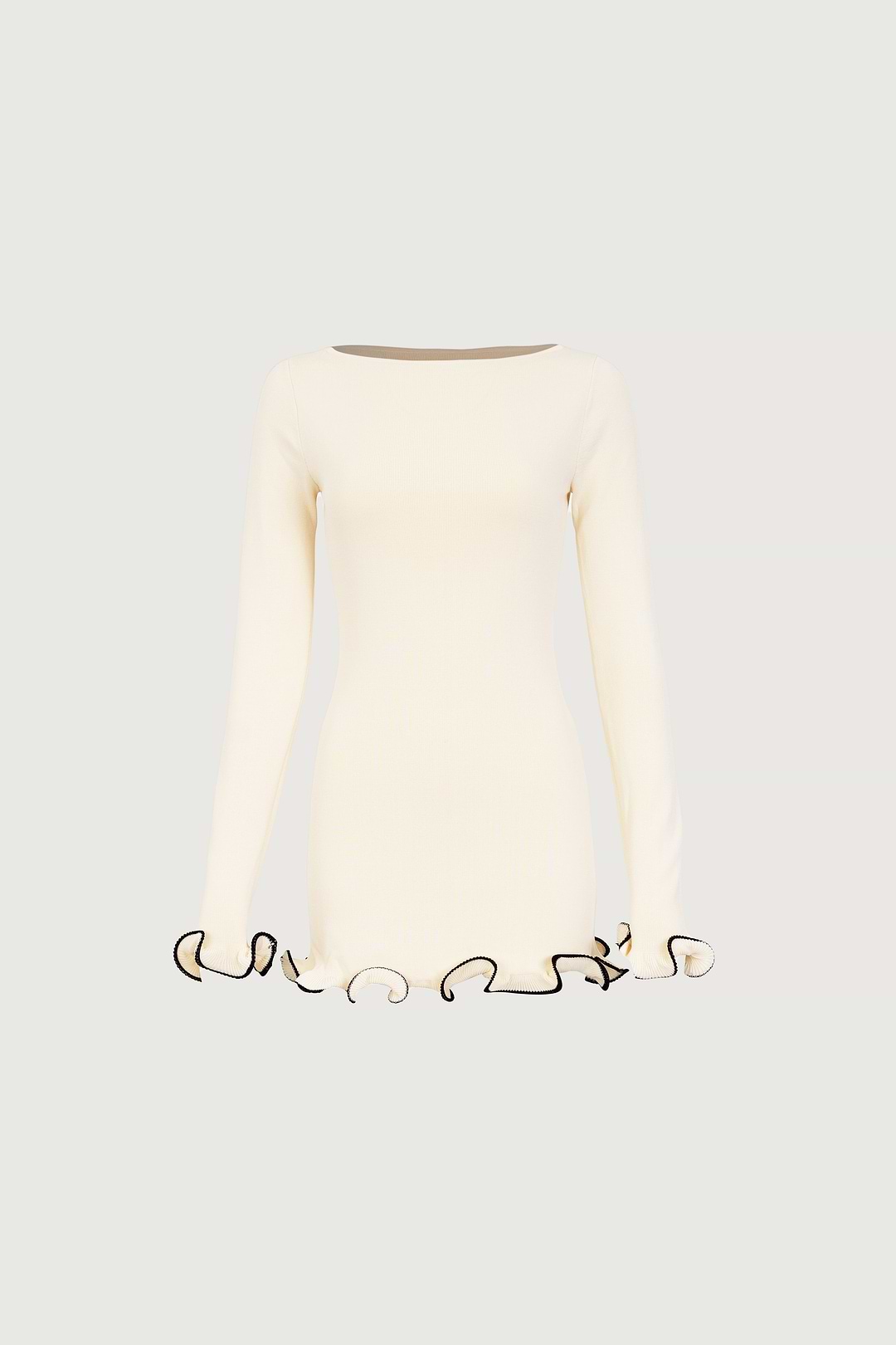 knee length dresses for ladies Same Ruffle Hem Mini Dress