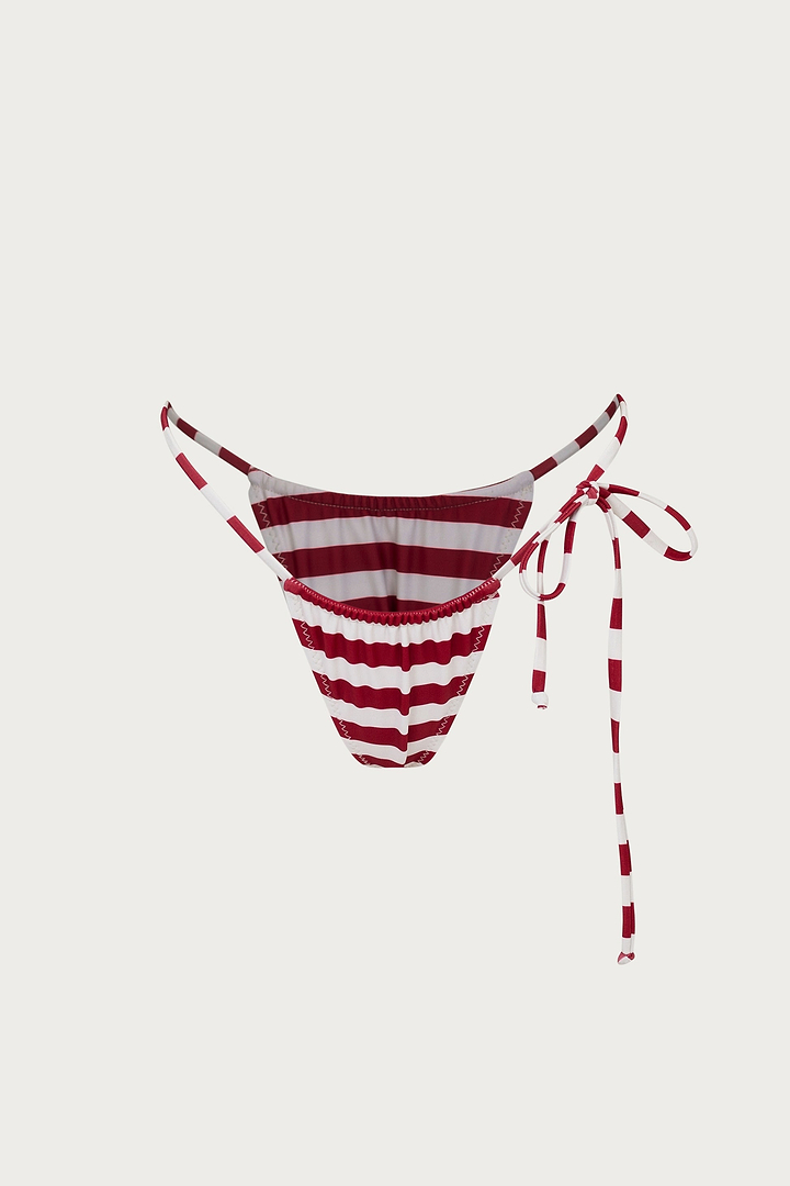 String Bottom (burgundy stripe)