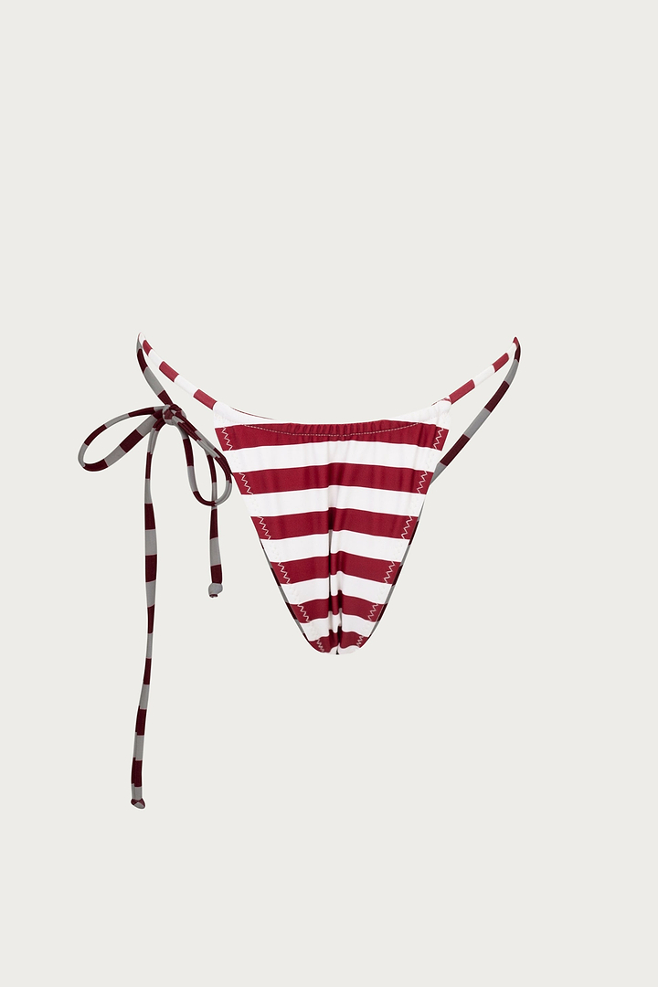 String Bottom (burgundy stripe)
