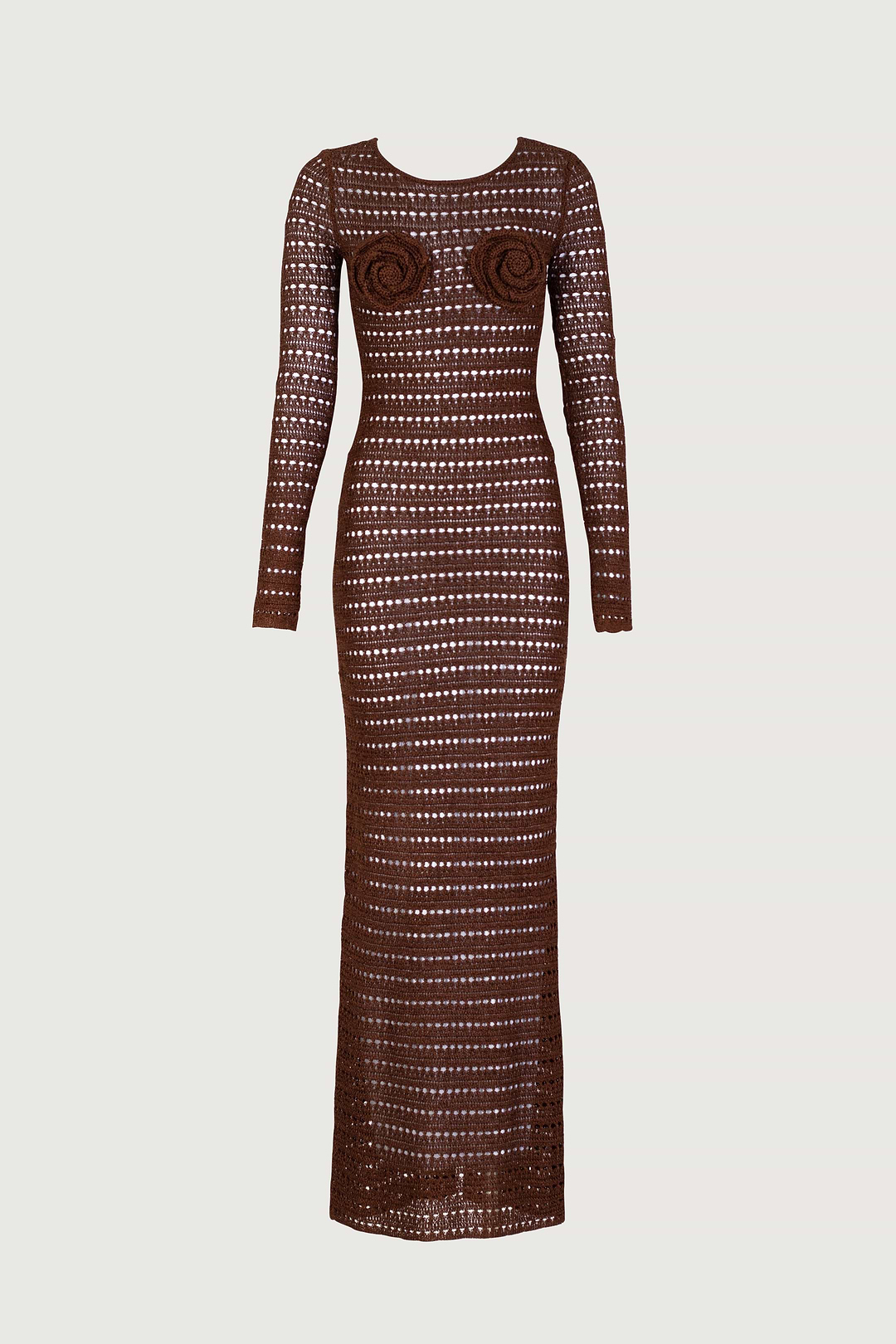 SAME Rosette Crochet Dress | Chocolate Brown | Women's Dress M / Chocolate Brown SAME Rosette Crochet Dress | Chocolate Brown | Women's Dress M / Chocolate Brown