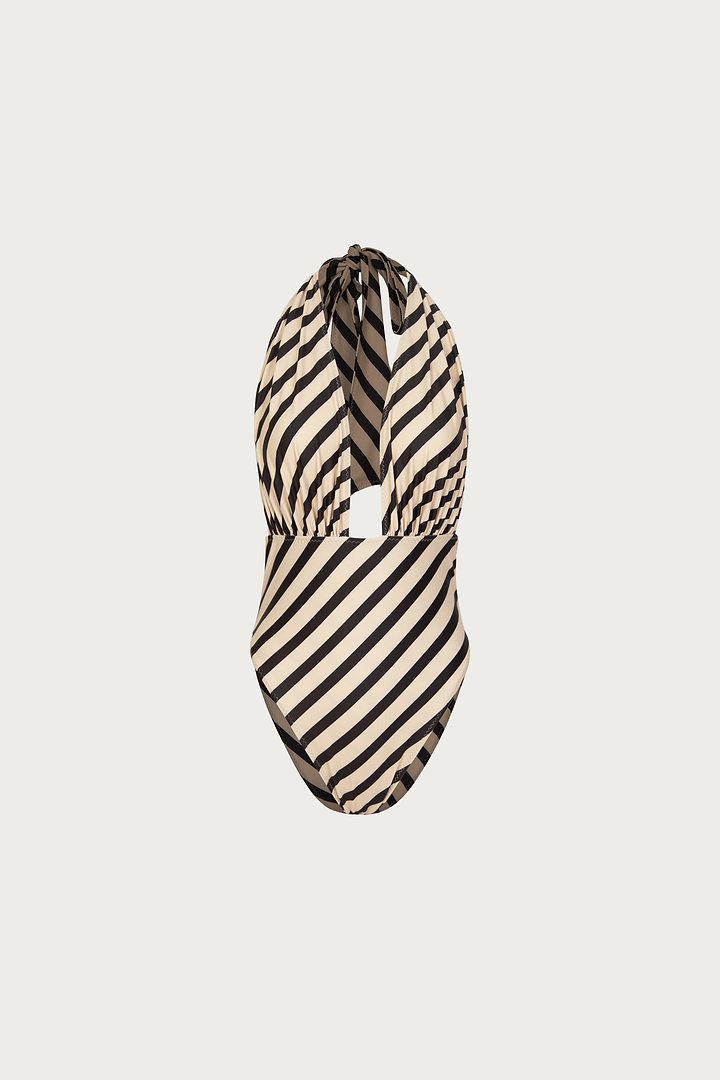 V One Piece (Diagonal Stripe)