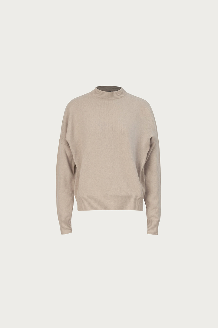 Lightweight Wool Sweater (Taupe)
