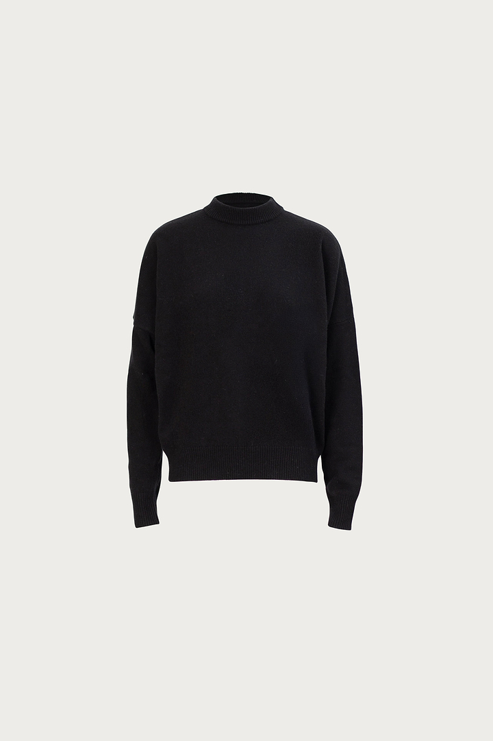 Lightweight Wool Sweater (Black)