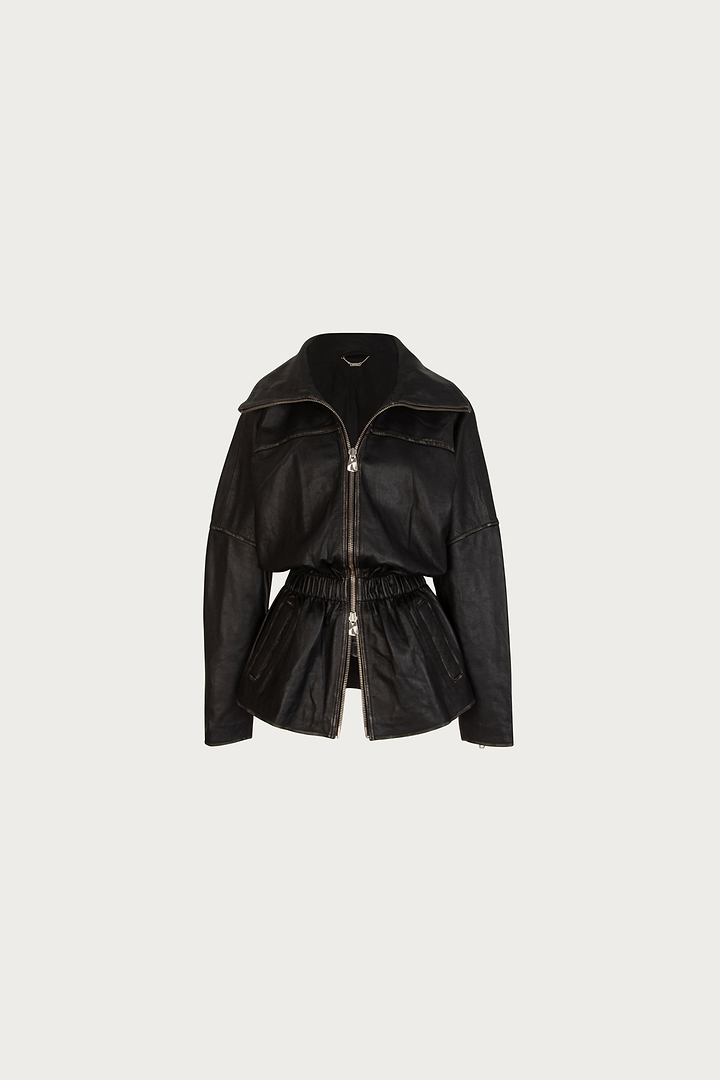 The Leather Parka (Black)