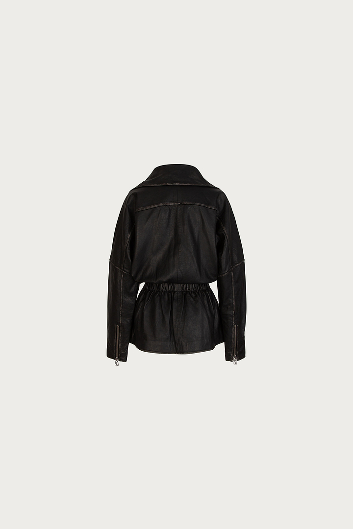 The Leather Parka (Black)