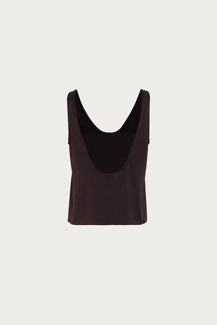 Silk Top (Chocolate Brown)