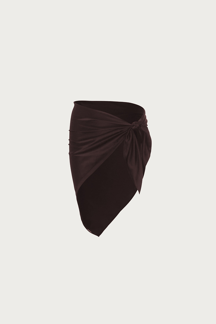 Silk Scarf (Chocolate Brown)