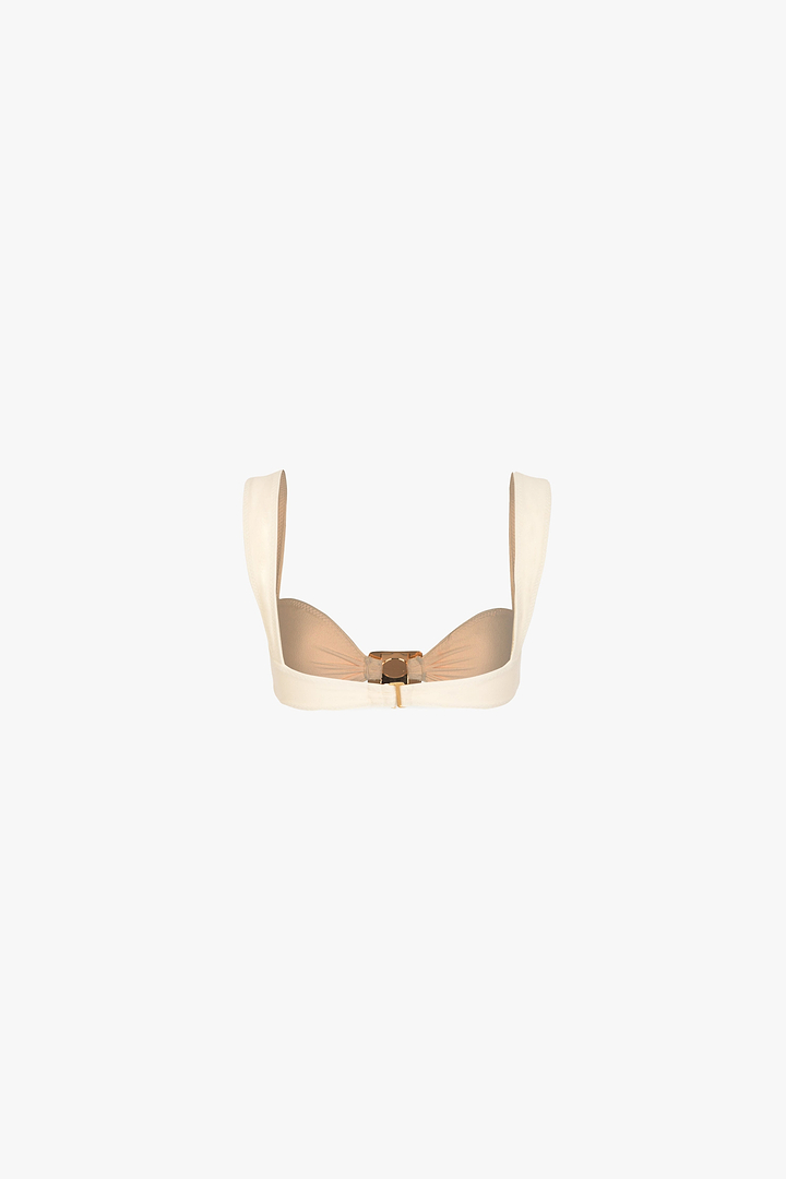 Hammer Pearl Top (Faux Suede Cream)