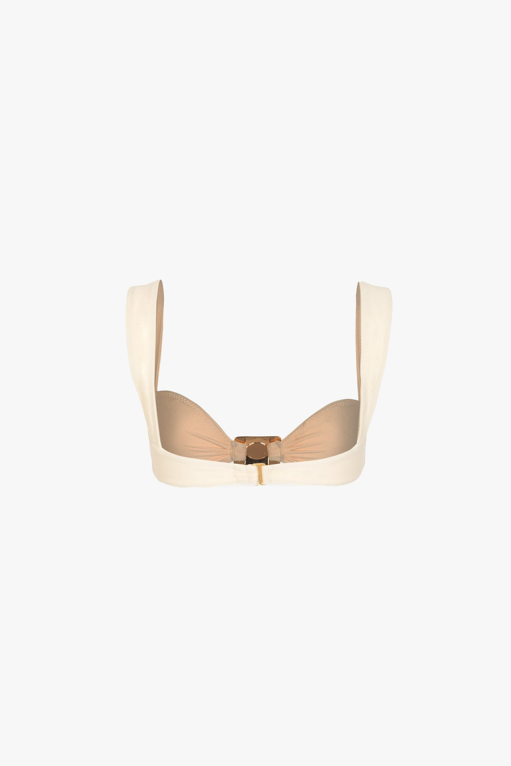 Hammer Pearl Top (Faux Suede Cream)