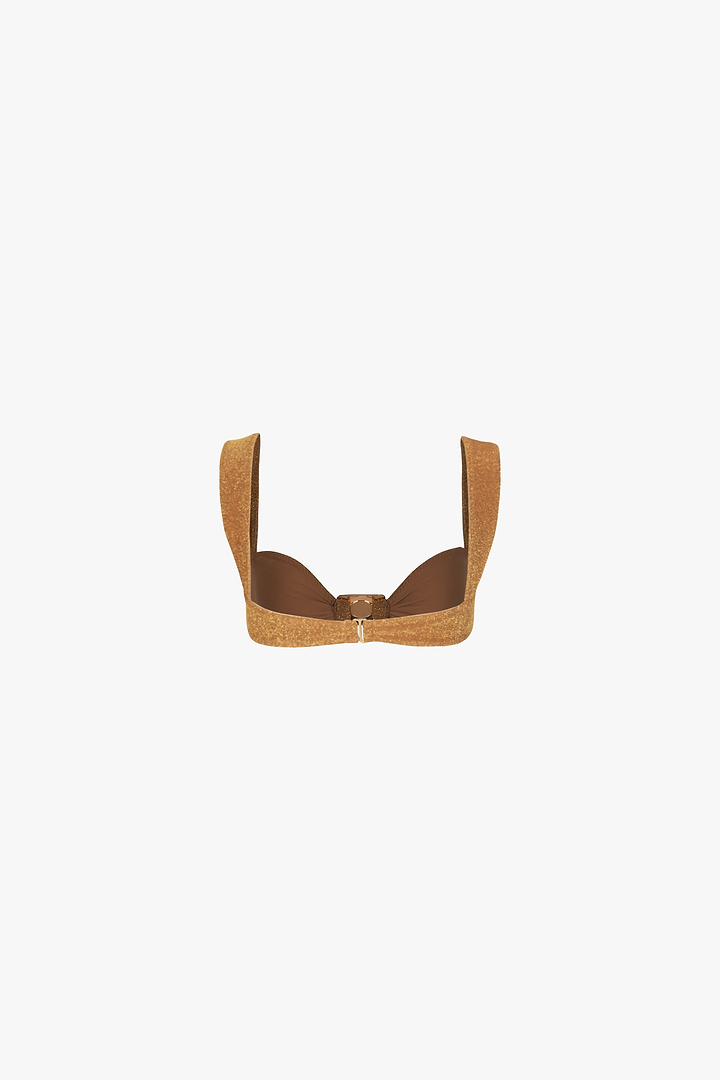 Hammer Pearl Top (Mocha Shimmer Lurex)