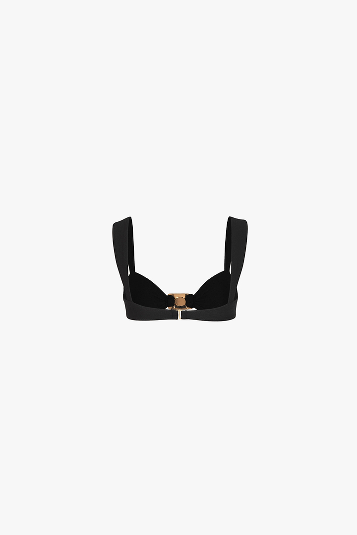 Hammer Pearl Top (Faux Suede Black)