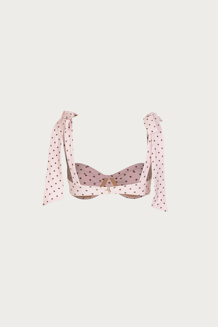 Lady Bra (Pink Brown Polka Dot)