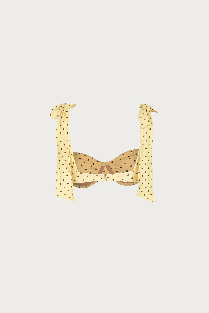 Lady Bra (Yellow Brown Polka Dot)