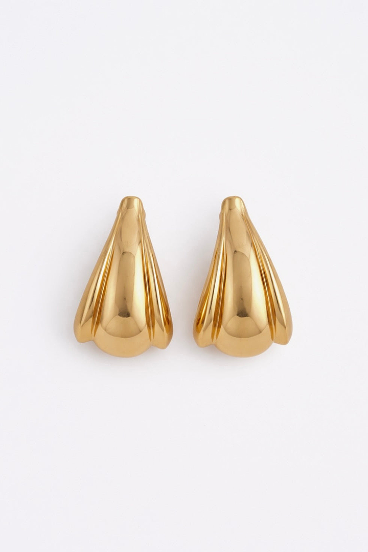 Edge Hoop Earring (Gold)
