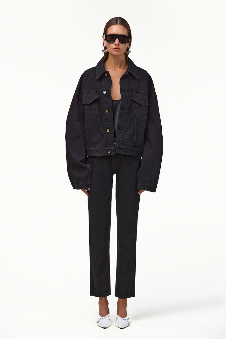 The Perfect Denim Jacket (Black)
