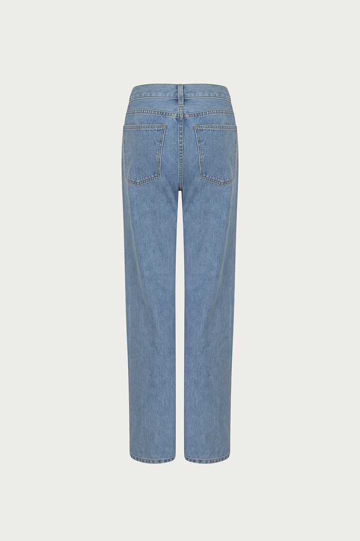 The Straight Ankle Jean (Classic Blue)