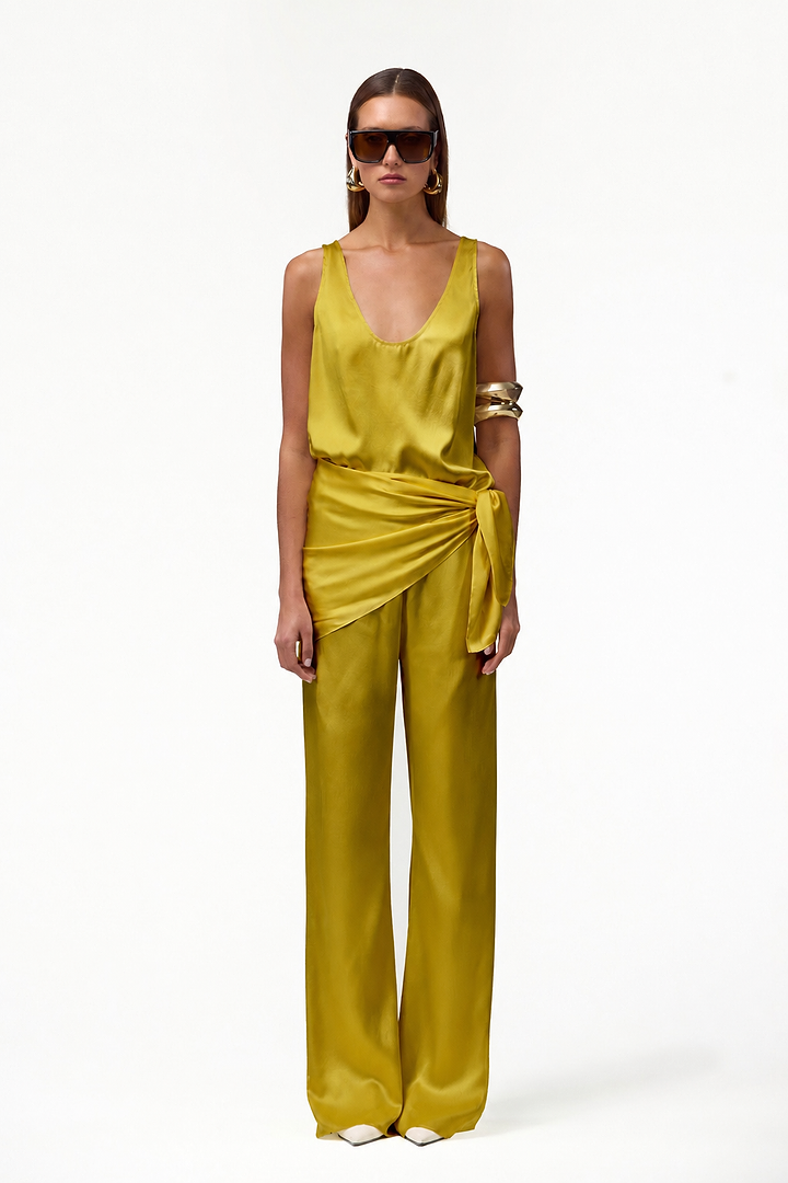 Silk Tank (Chartreuse)