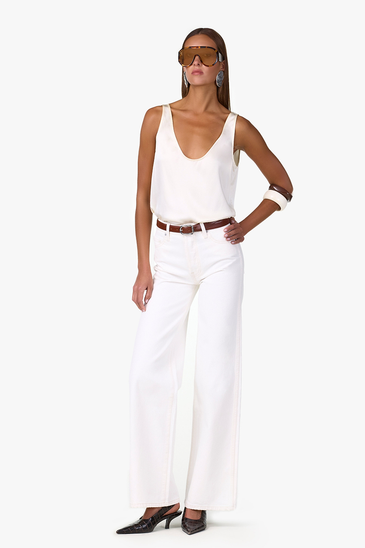 The Wide Leg Jean (Off White)