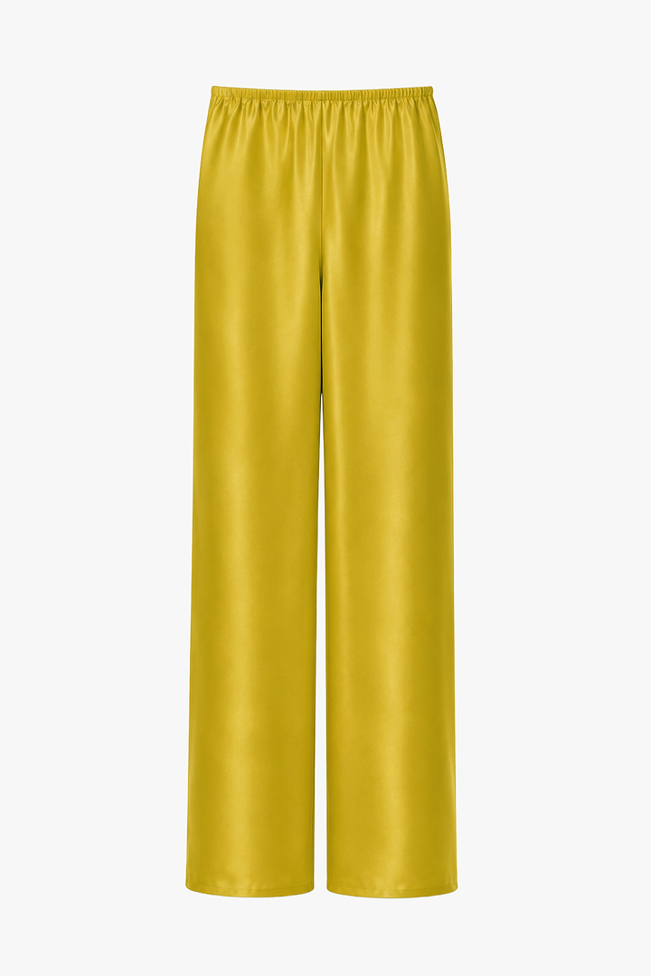 Silk Pant (Chartreuse)