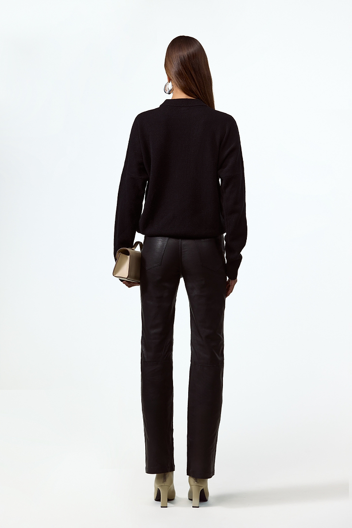 Lightweight Wool Sweater (Black)