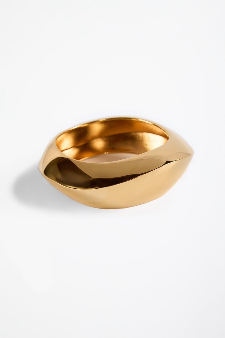 Wave Bangle (Gold)