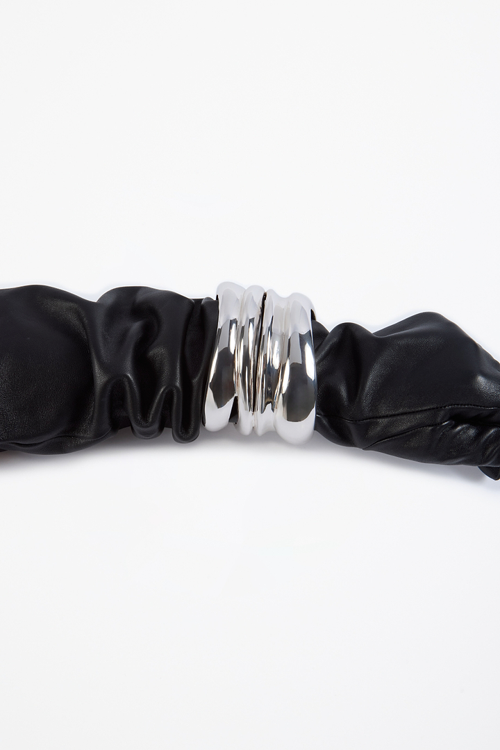 Layered Tower Bangle (Silver)