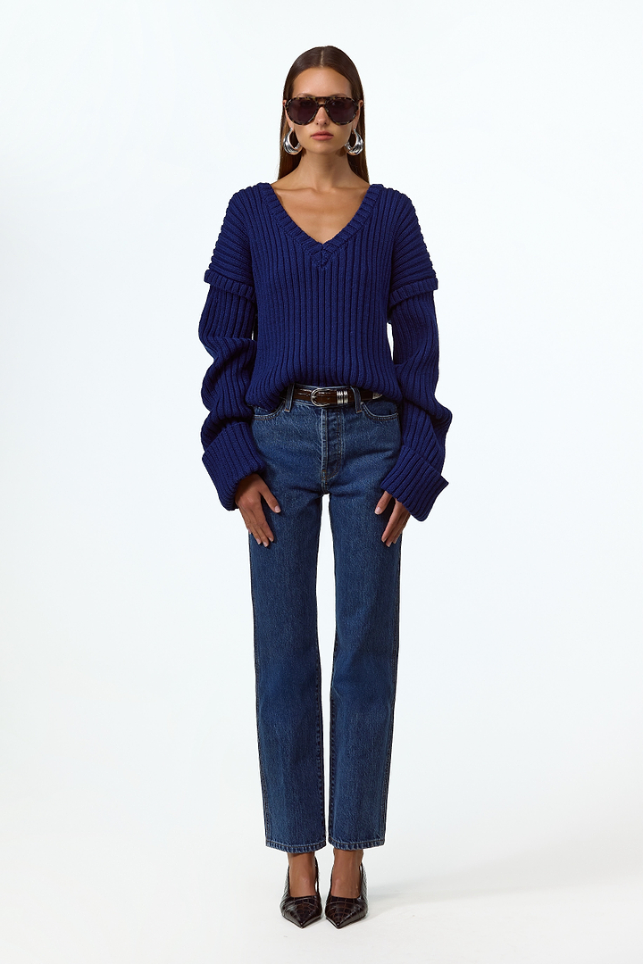 The Straight Ankle Jean (Vintage Dark)