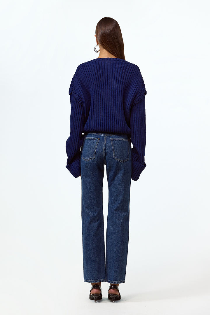 The Straight Ankle Jean (Vintage Dark)