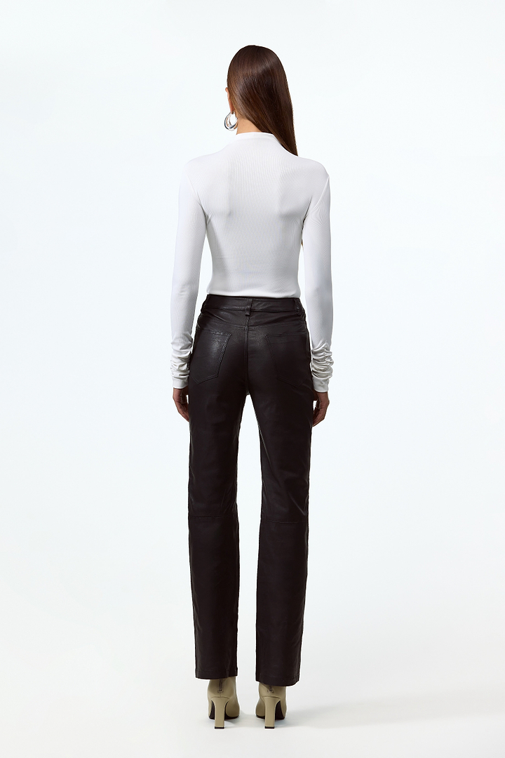 Long Sleeve Bodysuit (White)