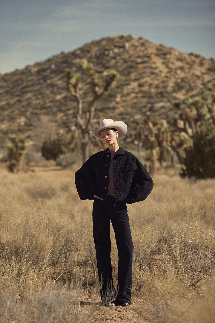 The Perfect Denim Jacket (Black)