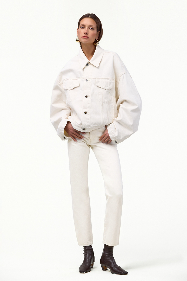 The Perfect Denim Jacket (Off White)