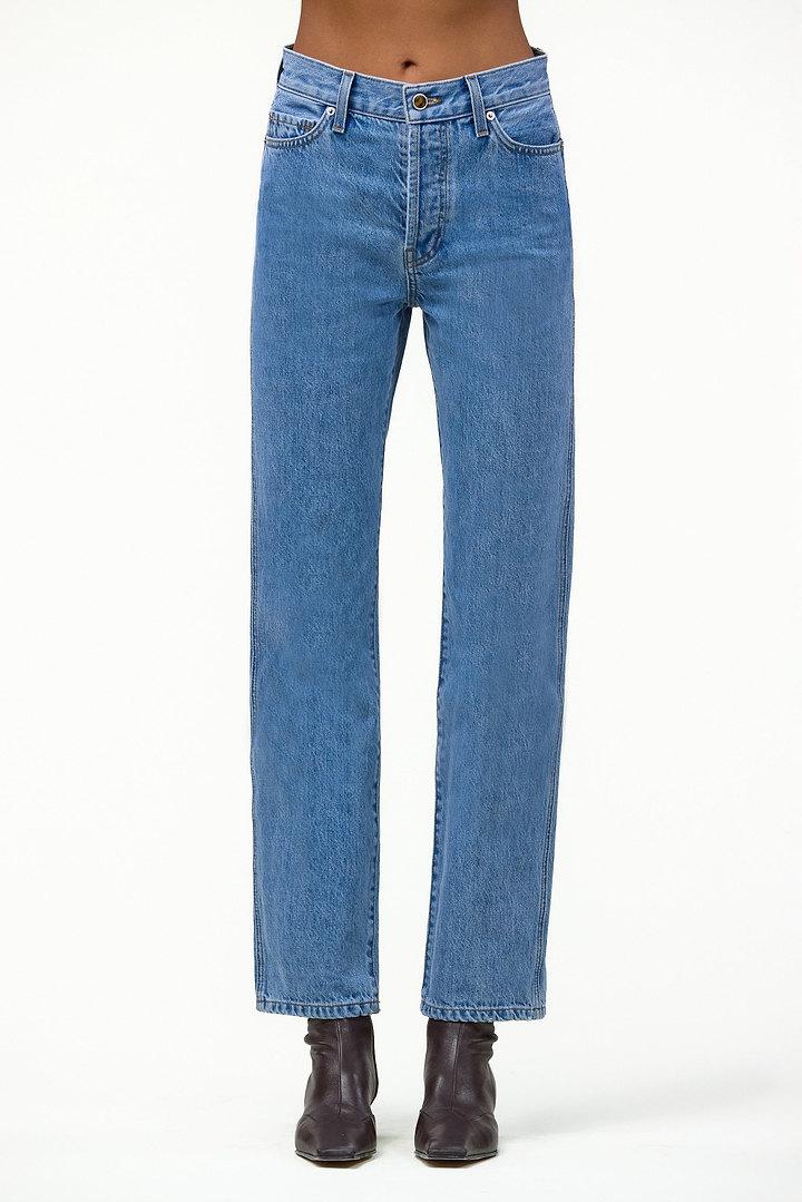 The Straight Ankle Jean (Classic Blue)