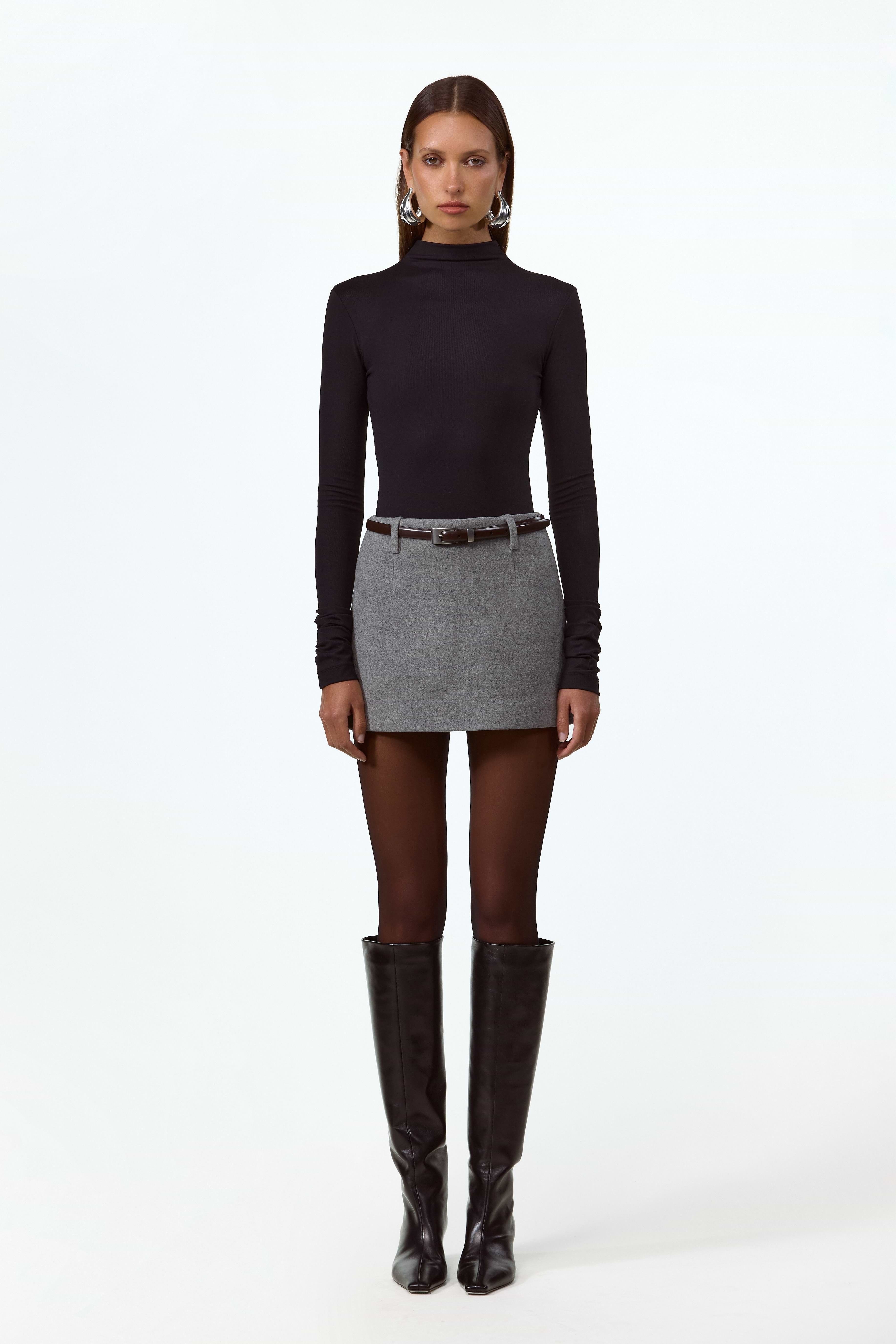 SAME | RELAXED RIB TURTLENECK | Black | Women's Long Sleeve Top