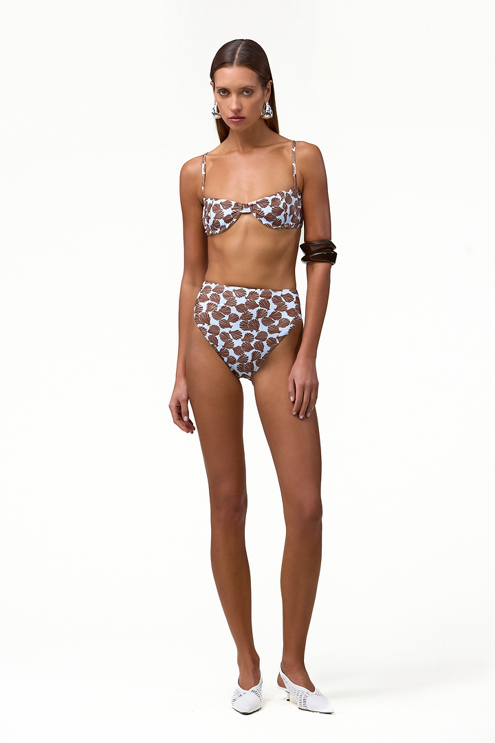 High Rise Bottom (Palm Beach Shell Blue/Brown)