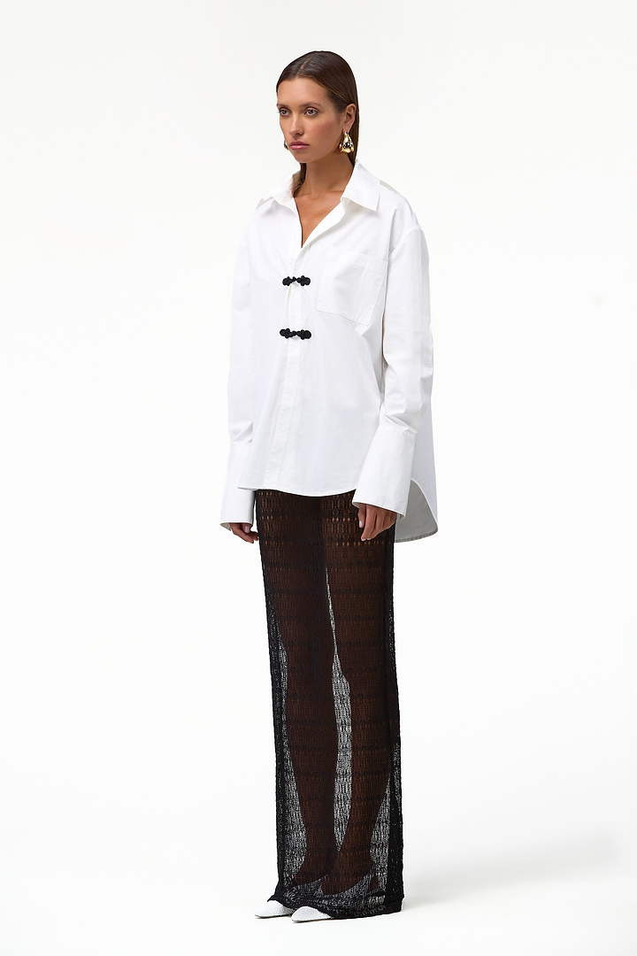 Oversized Poplin Shirt (White)