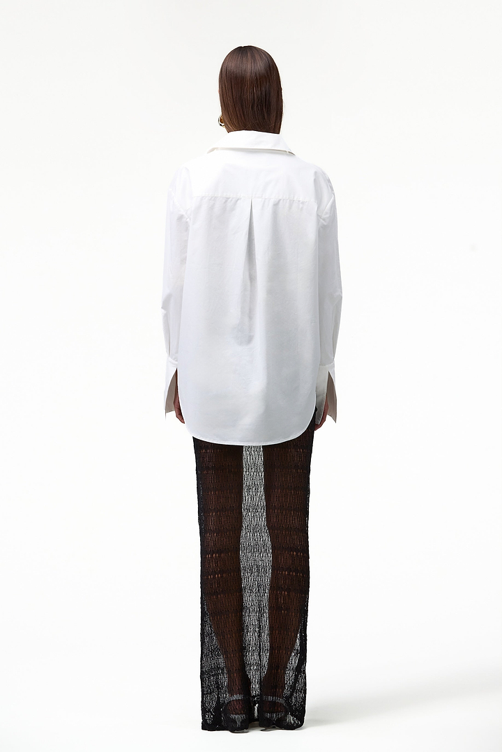 Oversized Poplin Shirt (White)