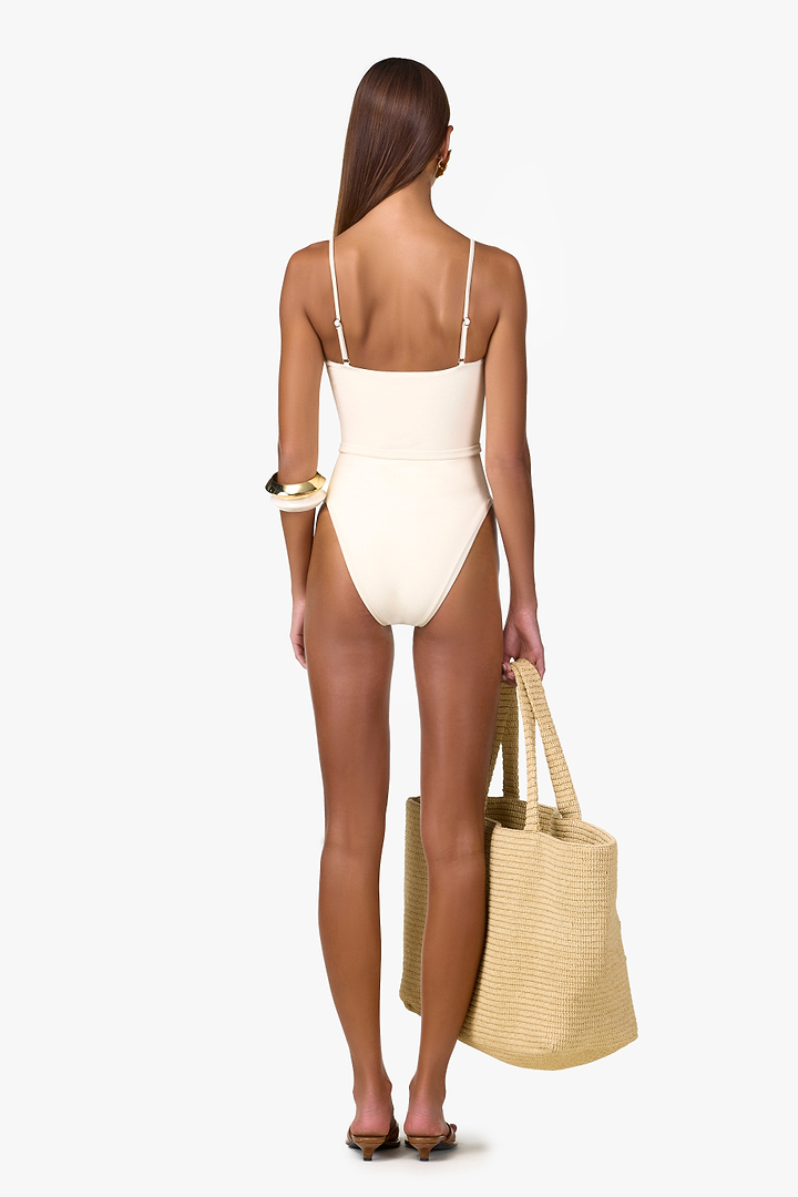 Hammer Pearl One Piece (Faux Suede Cream)